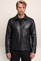 Veste Simili Cuir Noire Homme Patrick