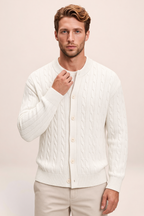 Cardigan Torsadé Col Rond Homme Rémi