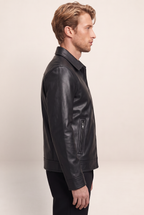 Veste Simili Cuir Noire Homme Patrick
