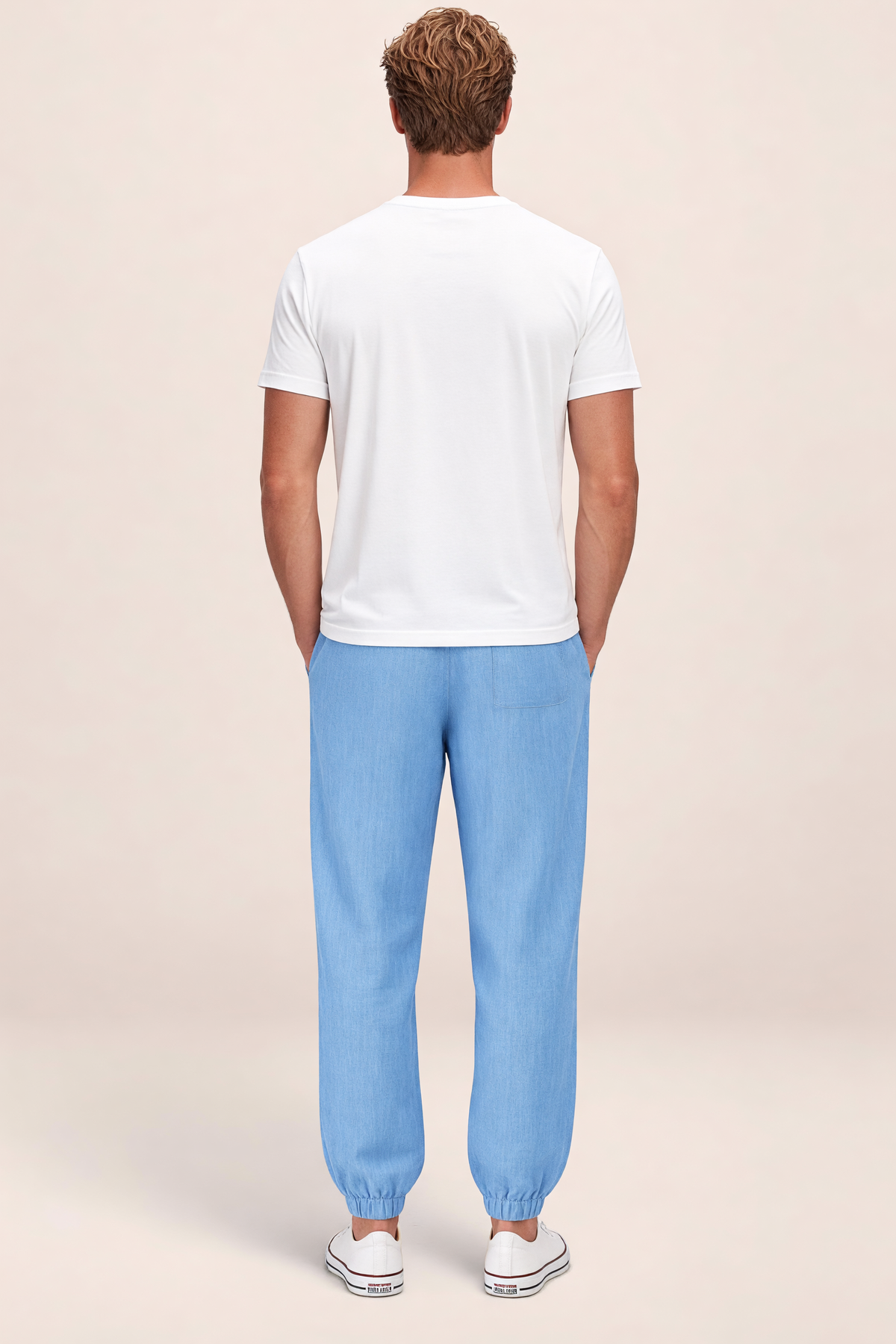 Pantalon Aspect Lin Fluide Homme Valentin