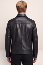 Veste Simili Cuir Noire Homme Patrick