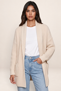 Gilet Long à Poches Femme Thaïs