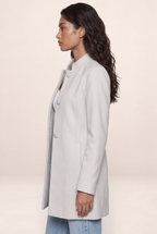 Manteau Mi Long Col Mao Femme Ursule