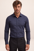 Chemise Satinée Stretch Homme Aurélien
