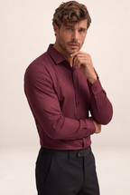 Chemise Satinée Stretch Homme Aurélien