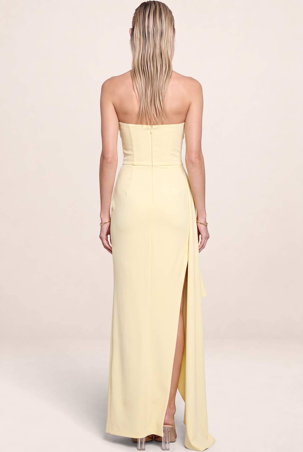 Robe Bustier Longue Fendue Femme Alix