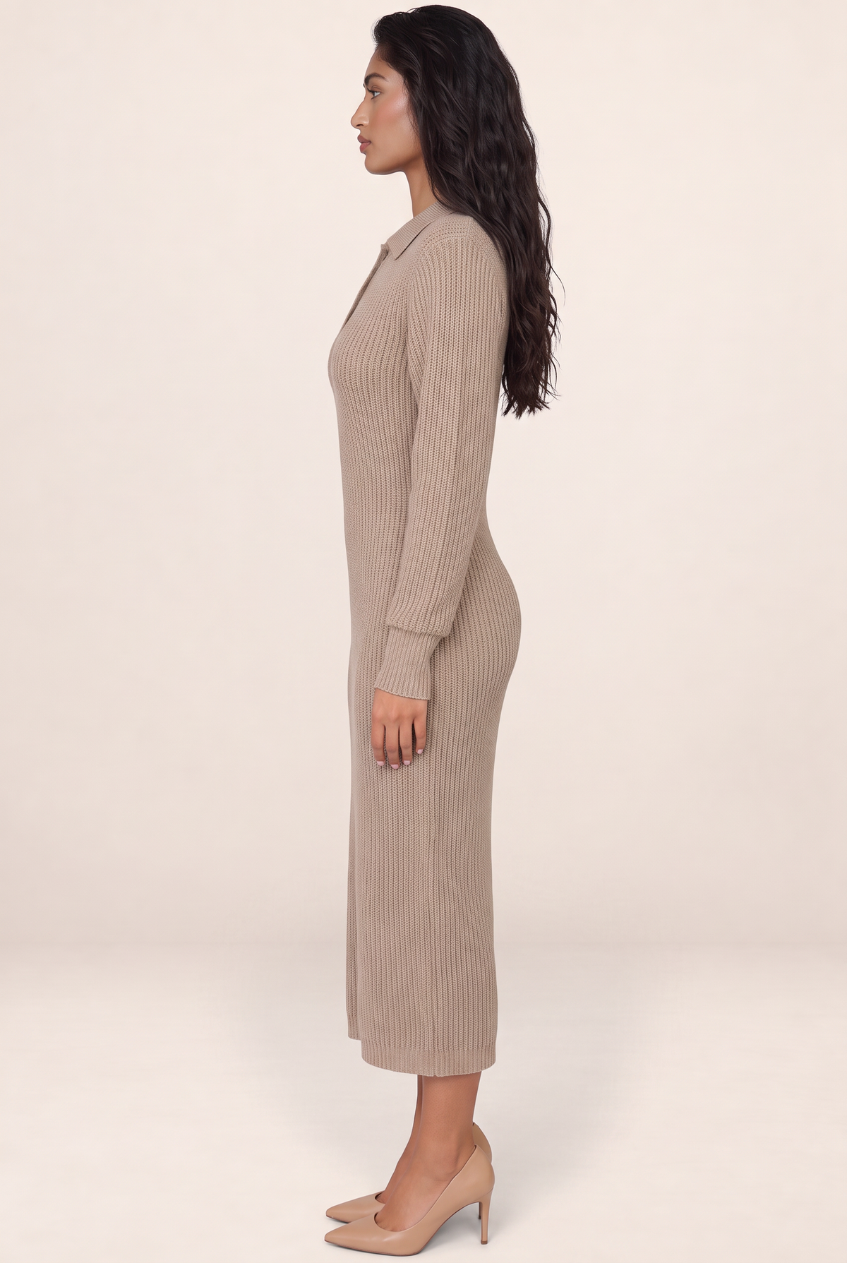 Robe Pull Col Polo Femme Quitterie