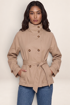 Trench Court Ceinturé Femme Albertine