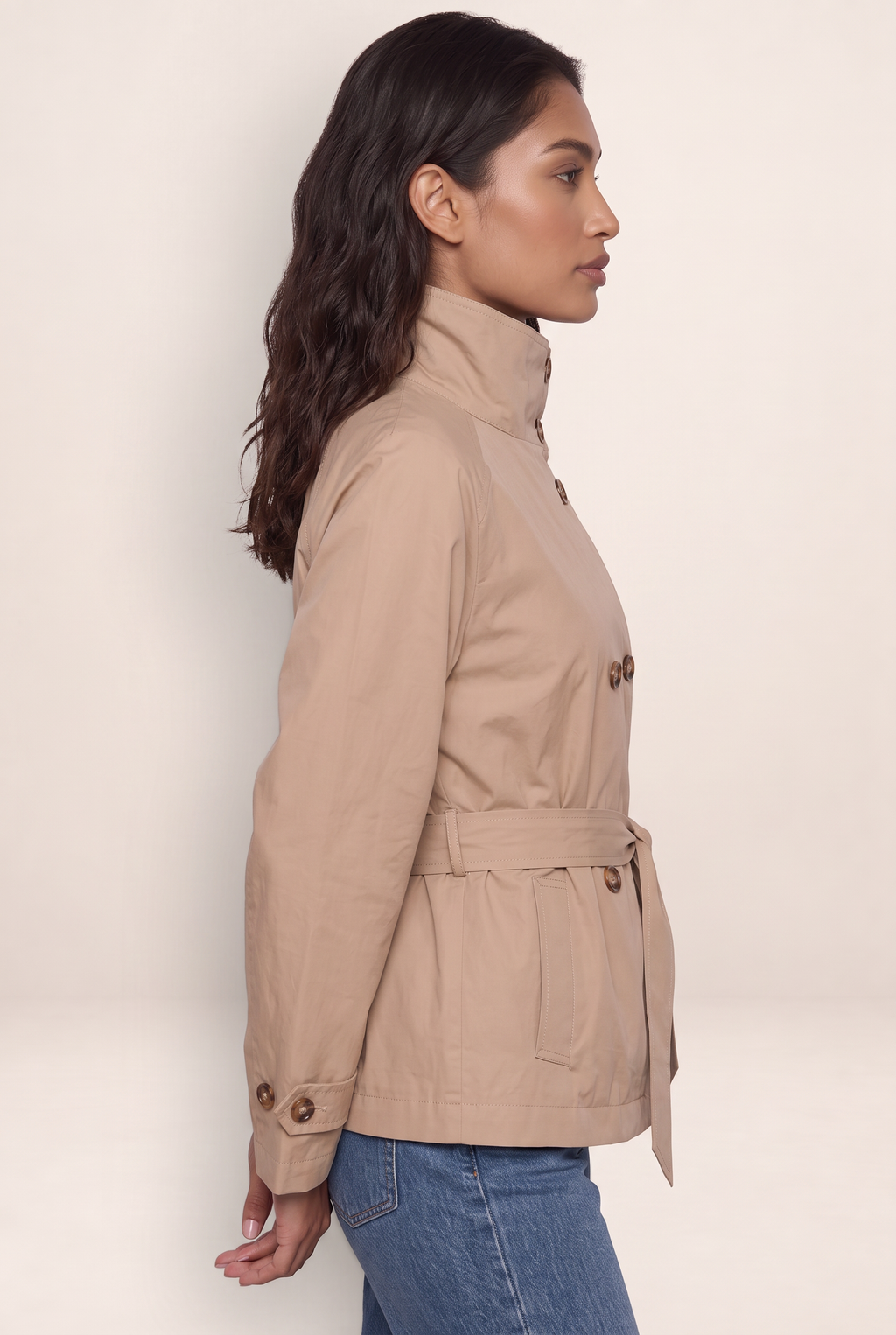 Trench Court Ceinturé Femme Albertine