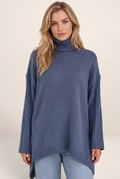 Pull Col Roulé Oversize Long Femme Noémie