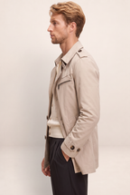 Trench Court Beige Homme Alain