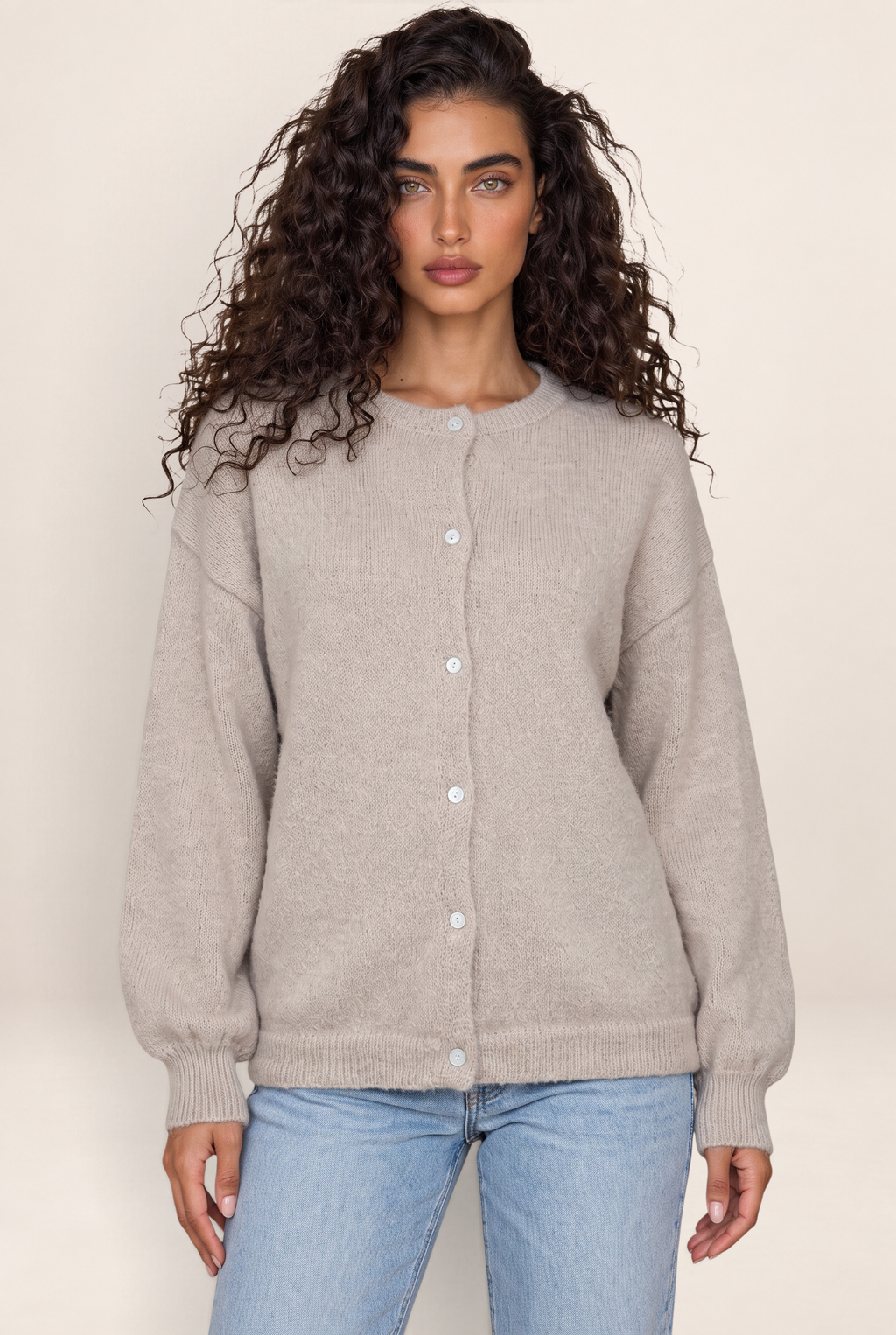 Cardigan Col Rond Femme Olympe