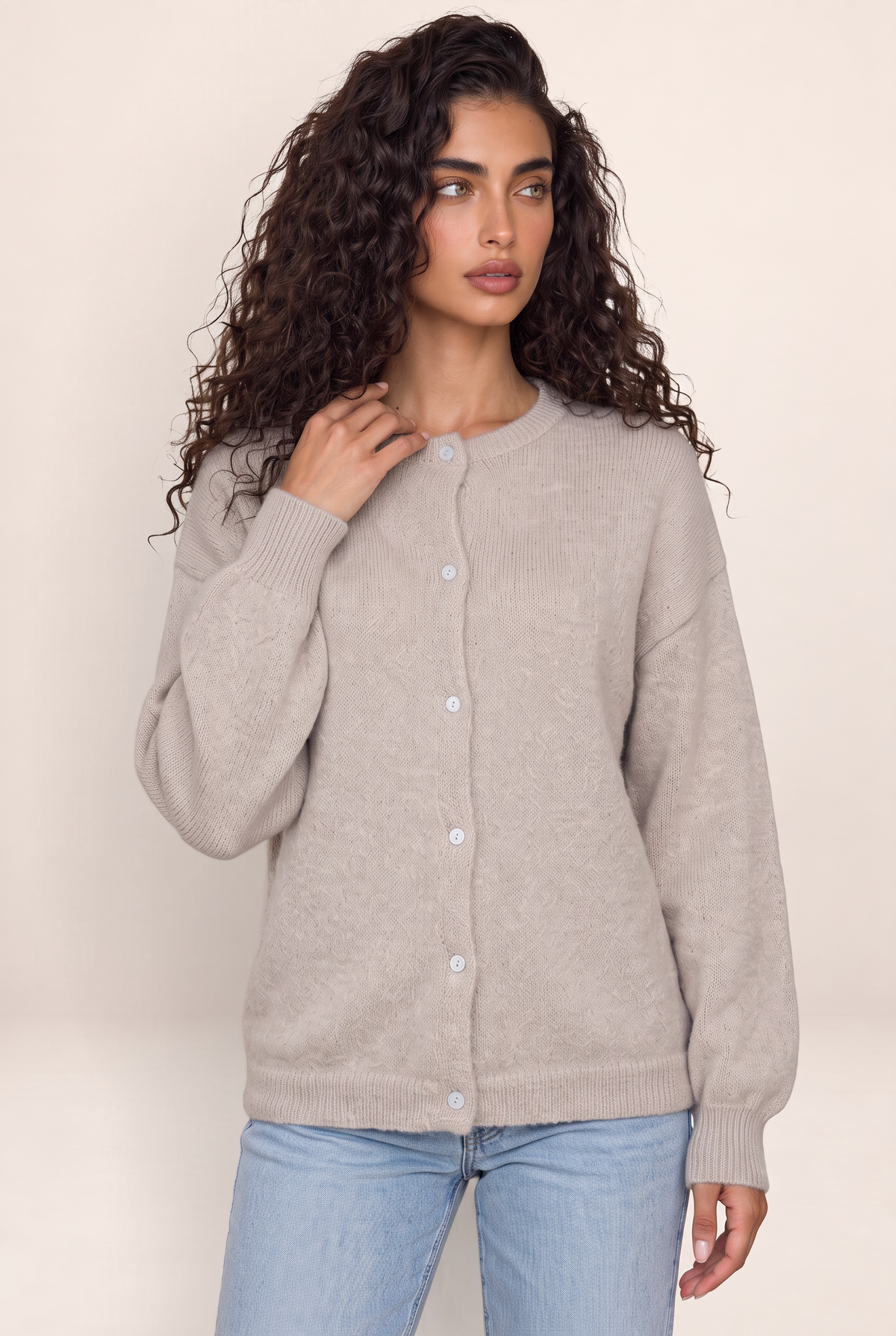 Cardigan Col Rond Femme Olympe