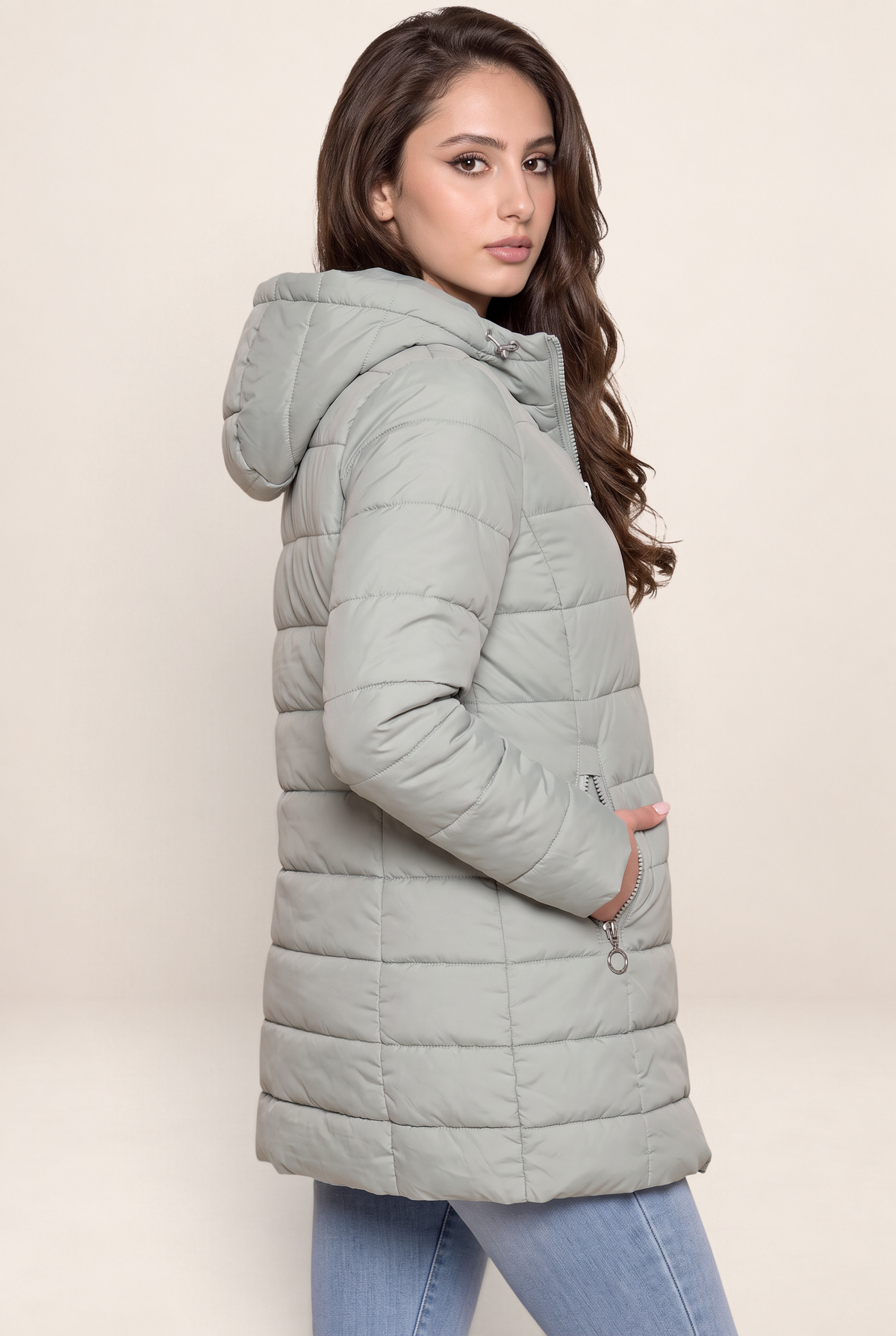 Doudoune Longue à Capuche Femme Élodie