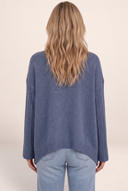Pull Col Roulé Oversize Long Femme Noémie