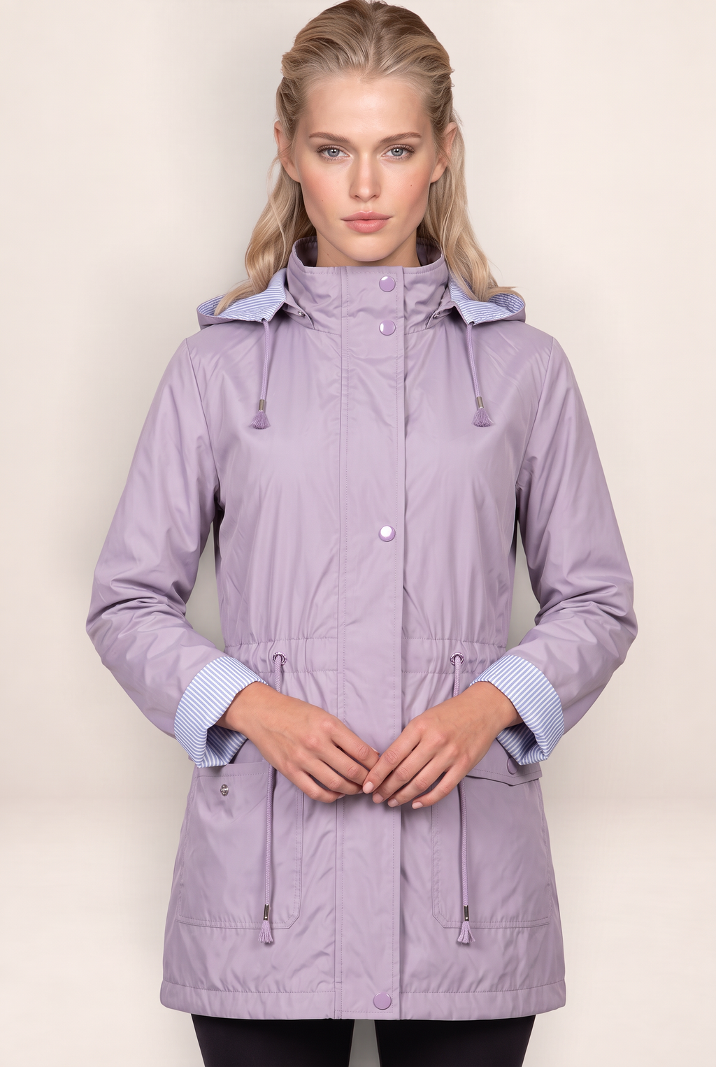Parka à Capuche Cintrée Femme Emmanuelle