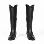Bottes Western Hautes Brodées Femme Romane